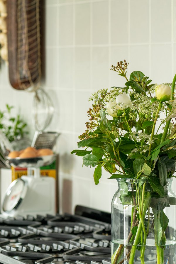 Nostalgische keuken Stavenisse bloem kookplaat