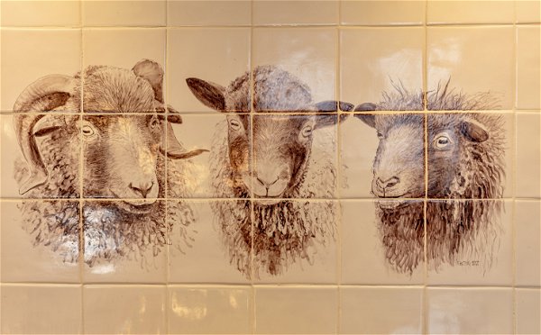 Oudhollandse keuken Almkerk schapen tegels